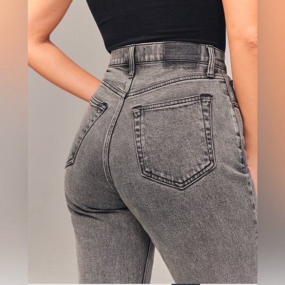 Abercrombie ultra High rise Ankle straight jeans - Picture 5 of 6